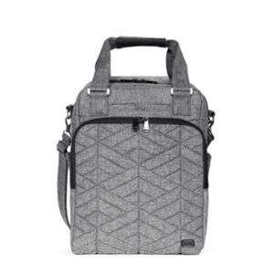 Lug Ranger XL Unisex Heather Grey Overnight Tote with Front Zipper Pocket